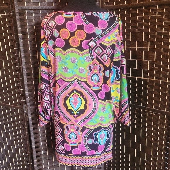 Trina Turk Vibrant Patterned Mini Dress - Picture 3 of 5
